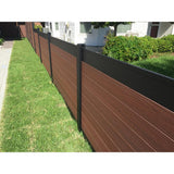 EuroFence 0.41 ft. x 5.91 ft. Euro Style Black Aluminum Metal Fence Panel