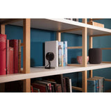 eve Wireless Indoor Plug-In Smart Security Camera with Night Vision, 2-Way Audio, Built-in Microphone & Speaker (Black)