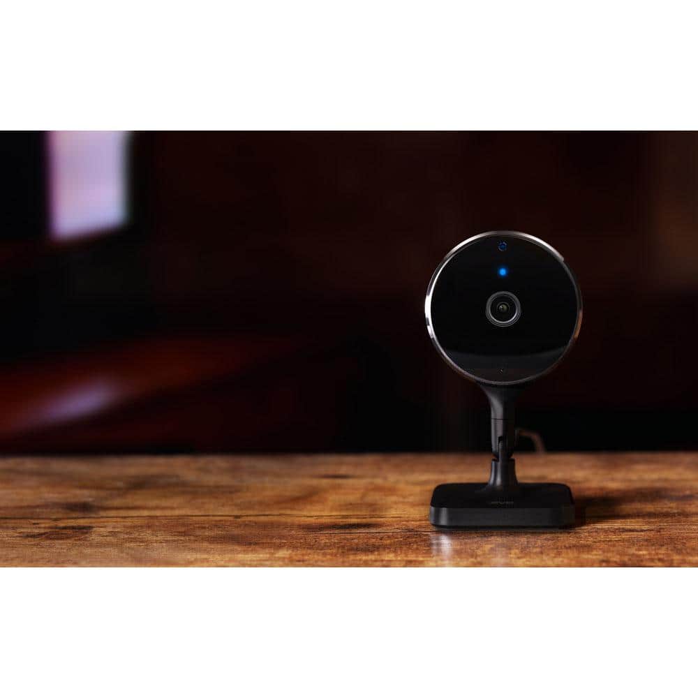 eve Wireless Indoor Plug-In Smart Security Camera with Night Vision, 2-Way Audio, Built-in Microphone & Speaker (Black)