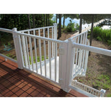EZ Handrail 36 in x 42 in. Textured Black Pre-Built Aluminum Single-Panel Gate