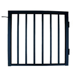 EZ Handrail 36 in x 36 in. Textured Black Pre-Built Aluminum Single-Panel Gate