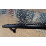 EZ Handrail 6 ft. Textured Black Aluminum Round with Curved Ends Handrail Kit