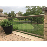 EZ Handrail 1/2 in. x 1 in. x 1 in. Rubber Setting Glass Block