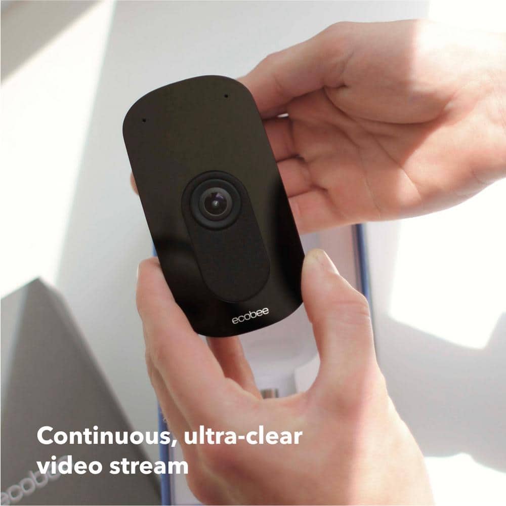 ecobee Smart Camera Indoor Security Camera Wi-Fi with 1080p and Night Vision works with Alexa and Apple Home Kit