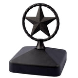 Fence Armor 4 in. x 4 in. Metal Cast Texas Lasso Star Post Cap Finial