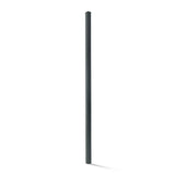 Fencer Wire 2 in. x 2 in. x 6 ft. Steel Flat Top Blank Metal Fence Post with Post Cap (1-Pack)