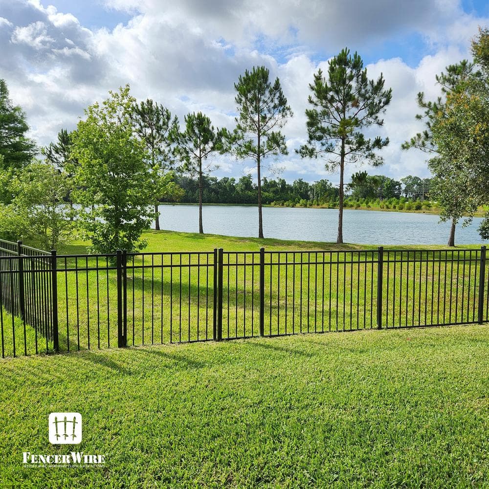 Fencer Wire 2 in. x 2 in. x 8 ft. Steel Flat Top Blank Metal Fence Post with Post Cap (5 pack)