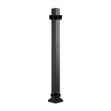 Fiberon Cityside 42 in. x 2.5 in. Black Contemporary Aluminum Corner Post