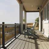 Fiberon Cityside 36 in. x 2.5 in. Black Contemporary Aluminum End Post