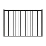 FORGERIGHT Newtown 6 ft. W x 4 ft. H Black Aluminum Pre-Assembled Fence Gate