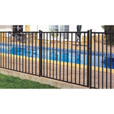 FORGERIGHT Newtown 6 ft. W x 4 ft. H Black Aluminum Pre-Assembled Fence Gate