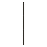 FORGERIGHT 74in H Deco Grid Black Steel Post with Cap, and Clips