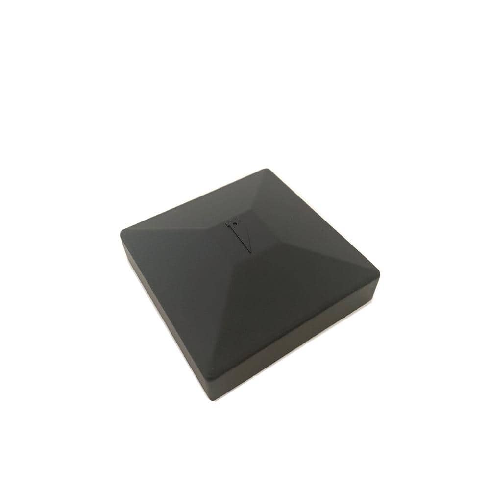 FORTRESS Athens Black Polymer Pressed Dome Fence Post Cap for 2x2 in. Nominal Post