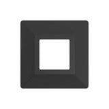 FORTRESS Versai 5 in. x 5 in. Black Steel Post Base Cover for 2x2 in. Nominal Post