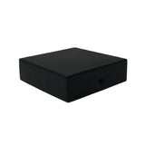 NUVO IRON Eazy-Cap 4 in. x 4 in. Black Galvanized Steel Modern Low-Profile Flat Top Post Cap (Pack of 12)