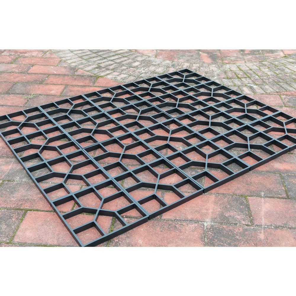 Gardenised Decorative Pavement Mold Cement Form Stamp Walkway Maker Patio Stepping Stone Pavers Reusable Pathway Mould (2-Pack)