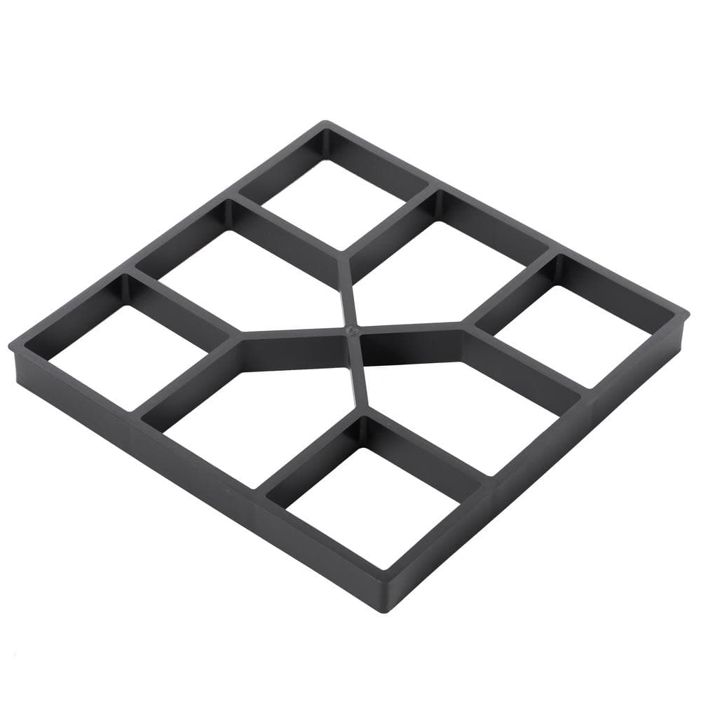 Gardenised Decorative Pavement Mold Cement Form Stamp Walkway Maker Patio Stepping Stone Pavers Reusable Pathway Mould (2-Pack)