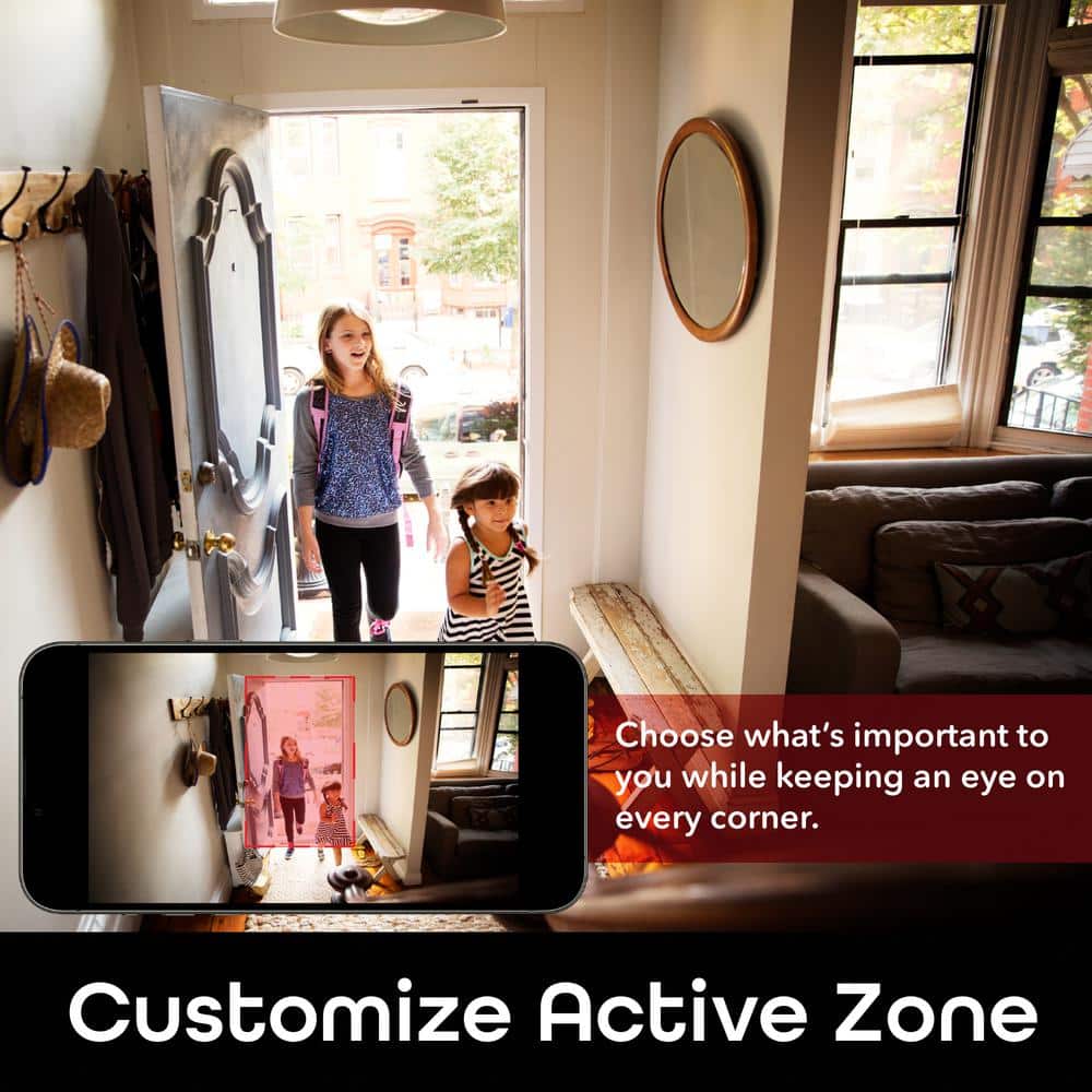 Geeni Look 1080p Smart Wi-Fi Security Camera HD, Black