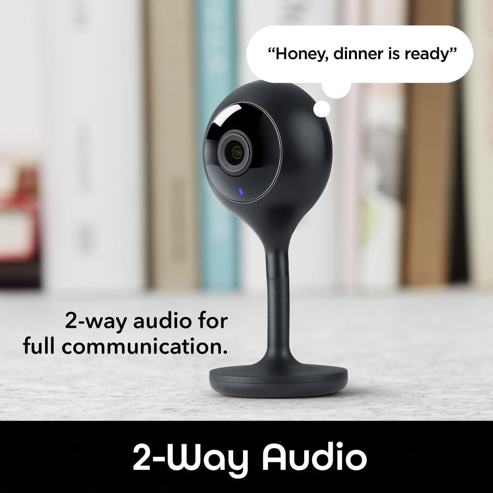 Geeni Look 1080p Smart Wi-Fi Security Camera HD, Black