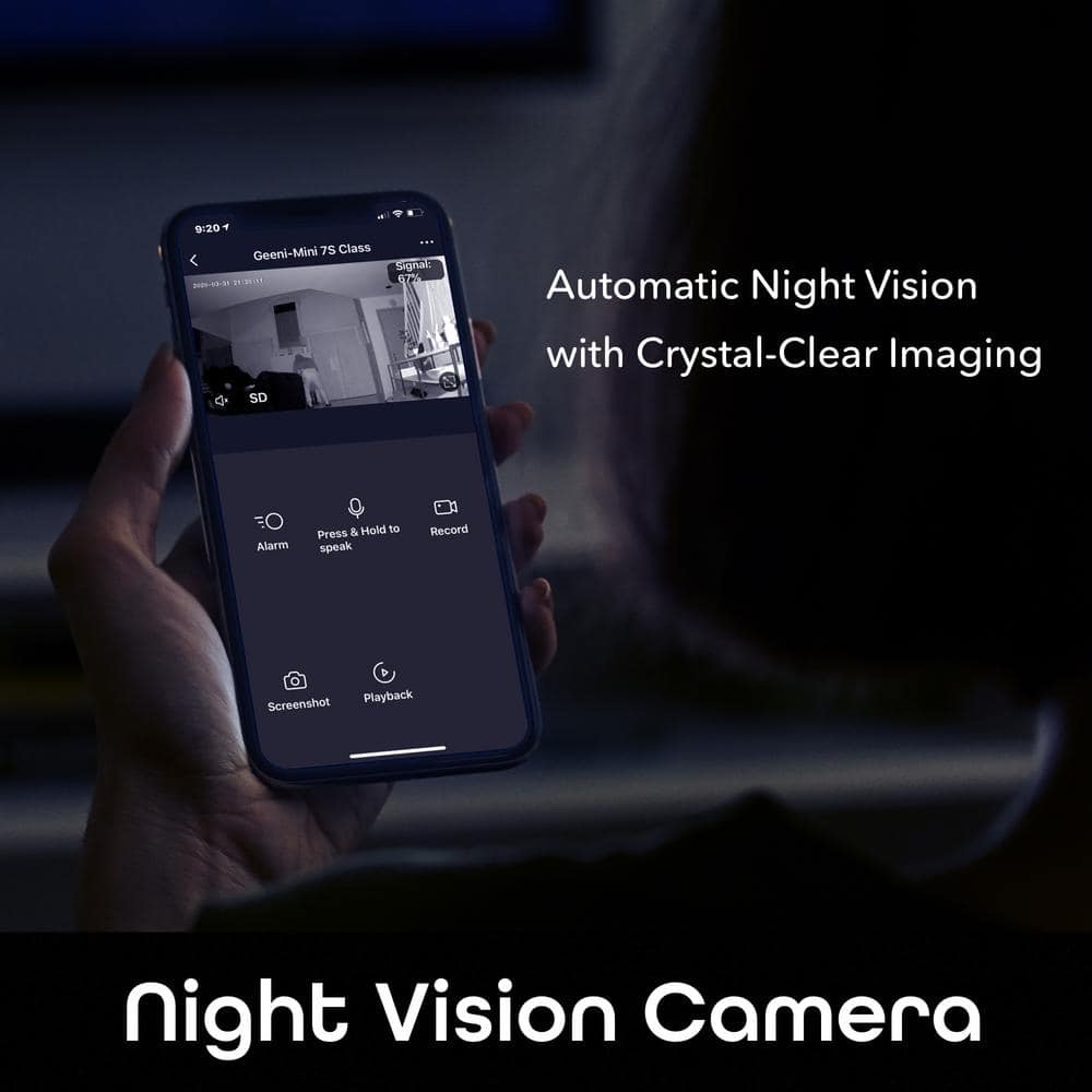 Geeni LOOK 1080p HD Smart Wi-Fi Security Camera System with Night Vision Motion Detection 2-Way Audio No Hub Required (2-Pack)