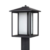 Hunnington 1-Light Outdoor Black Post Light