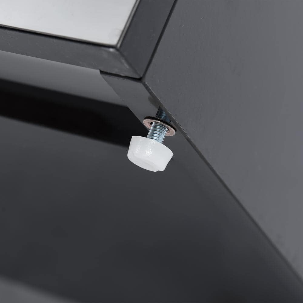 Glacier Bay 24 in. Stainless Steel Laundry Sink & Black Cabinet with Faucet