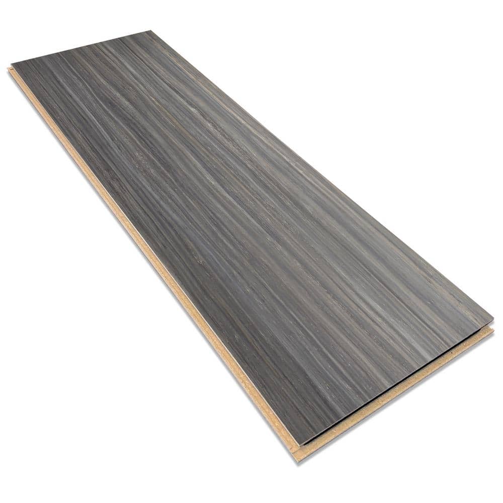 Marmoleum Cinch Loc Seal Black Glacier 9.8 mm T x 11.81 in. W x 35.43 in. L Laminate Flooring (20.34 sq. ft./case)