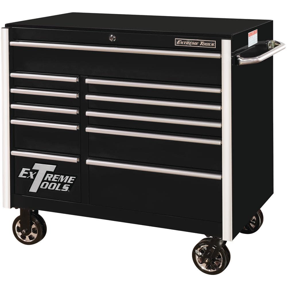 Extreme Tools RX Series 41 in. W x 25 in. D 11-Drawer Roller Cabinet Tool Chest in Black