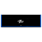 Extreme Tools RX Series 72 in. x 25 in. D Triple-Bank Extreme Power Workstation Hutch in Black with Blue Trim