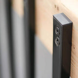 NUVO IRON 1/2 in. x 1 in. x 38 in. Black Galvanized Steel Rectangle Fence Rail Balusters (10-Pack)