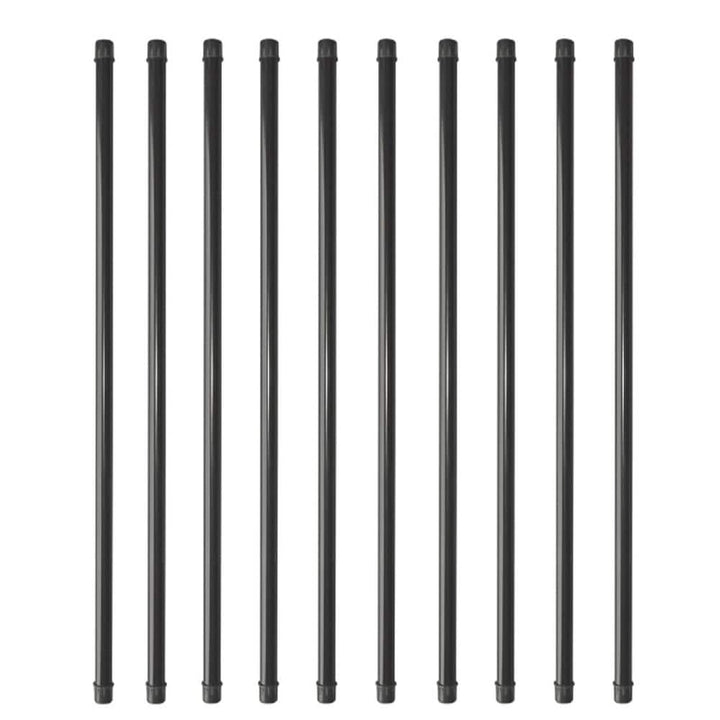 NUVO IRON 36 in. x 3/4 in. Galvanized Round Balusters with Plastic End Caps (10-Pack)