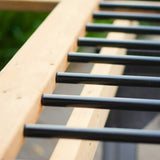NUVO IRON 36 in. x 3/4 in. Galvanized Round Balusters with Plastic End Caps (10-Pack)
