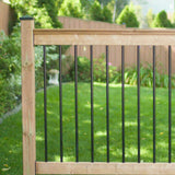 NUVO IRON 36 in. x 3/4 in. Galvanized Round Balusters with Plastic End Caps (10-Pack)