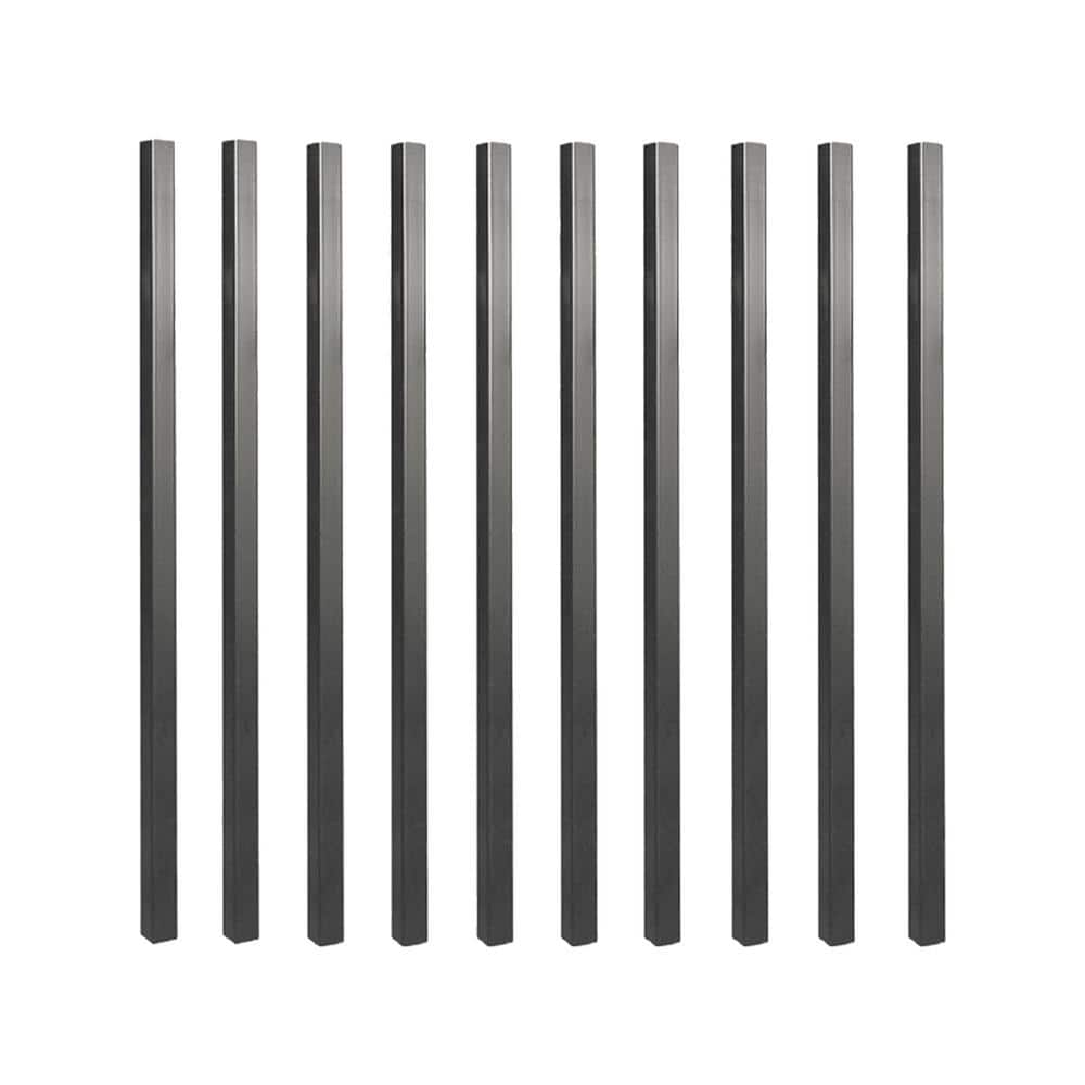 NUVO IRON 36 in. x 3/4 in. Galvanized Square Balusters (10-Pack)