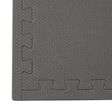 Norsk Black/Gray 24 in. x 24 in. EVA Foam Sport Multi-Purpose Reversible Interlocking Tile (12-Tile)