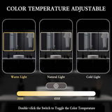 grossag 60 in. W x 36 in. H Rectangular LED Tri-View Medicine Cabinet with Mirror and Built-In Defogging, Easy Hang System
