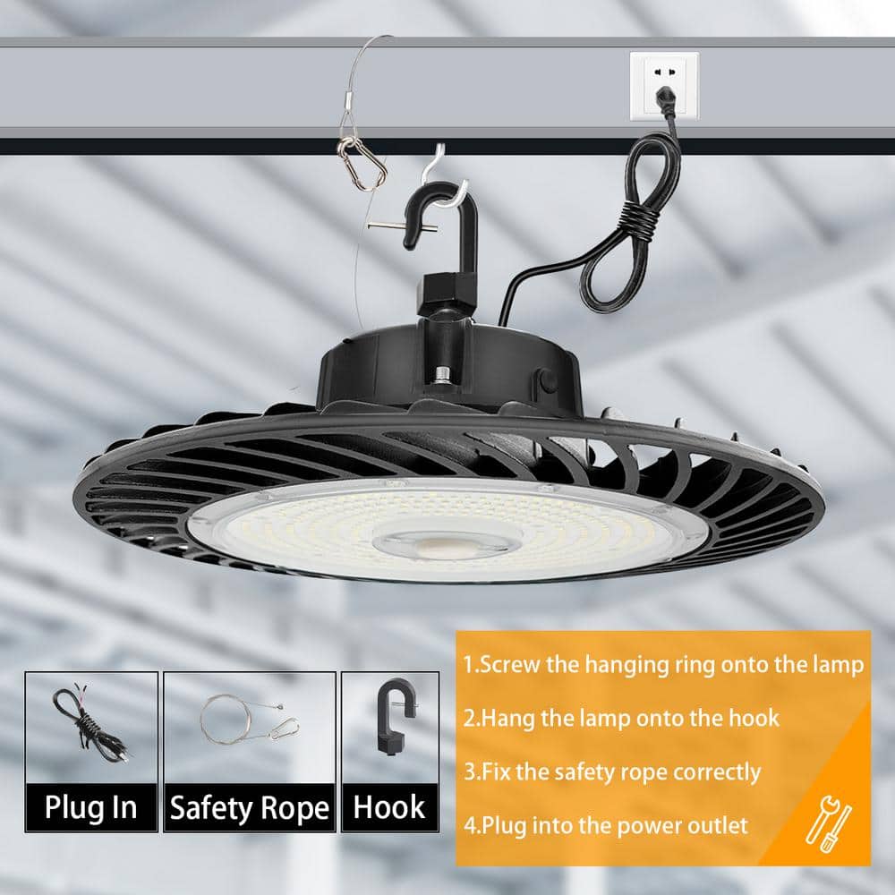 Cedar Hill 150-Watt Dimmable UFO High Bay Light with CCT