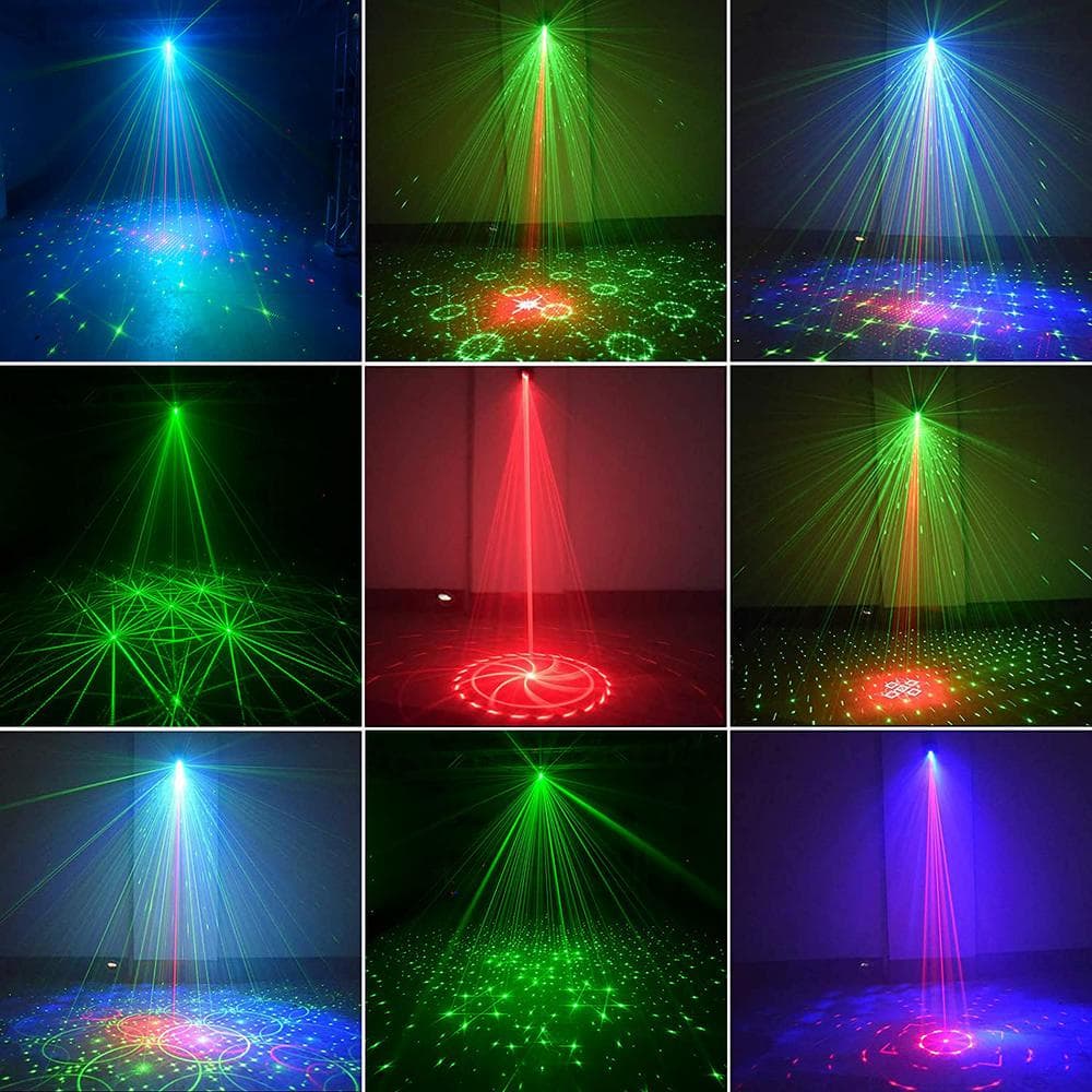DJ Disco Strobe Party Stage Light with Sound Activated Background Party Light with 60 Patterns Light