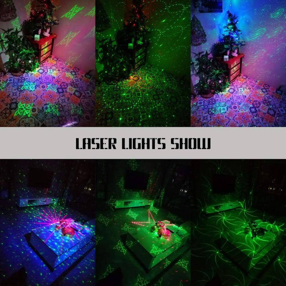 DJ Disco Strobe Party Stage Light with Sound Activated Background Party Light with 60 Patterns Light