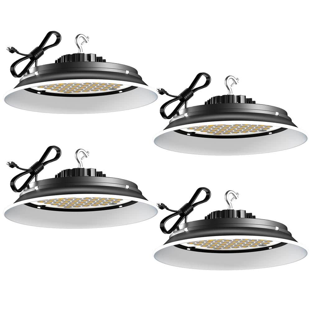 bulbeats 4Pack of 215W LED High Bay Light 32250LM High Bay LED Shop Lights AC100-277V Commercial Bay Lighting for Warehouse