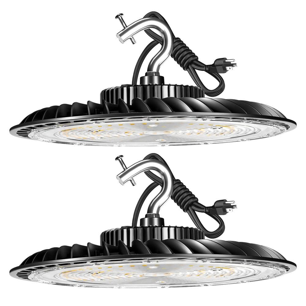 bulbeats 2-Pack of 250-Watt LED High Bay Light 37500LM High Bay LED Shop Lights AC100-277V Commercial Bay Lighting for Warehouse