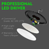 bulbeats 6Pack of 320-Watt LED High Bay Light 48000LM High Bay LED Shop Lights AC100-277V Commercial Bay Lighting for Warehouse
