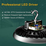 bulbeats 6Pack of LED High Bay Light 350W 52500LM High Bay LED Shop Lights AC100-277V UFO LED Lights for Garage