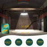 bulbeats 6Pack of LED High Bay Light 350W 52500LM High Bay LED Shop Lights AC100-277V UFO LED Lights for Garage