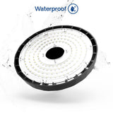 InfiBrite 13.8 in. 5000K Daylight 51,200 Lumens 320-Watt Integrated LED Dimmable Wet Rated Black High Bay Light 100-277 Volt