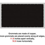 ITOPFOX 6 ft. x 50 ft. Privacy Screen Fencing Mesh Shade Net Cover for Garden and Heavy-Duty in Black