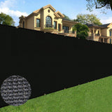 ITOPFOX 6 ft. x 50 ft. Privacy Screen Fencing Mesh Shade Net Cover for Garden and Heavy-Duty in Black