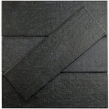 Ivy Hill Tile Piston Camp Black 4 in. x 12 in. Matte Ceramic Wall Tile (10.97 sq. ft./Case)