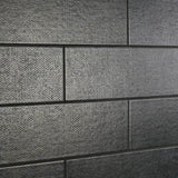 Ivy Hill Tile Piston Camp Black 4 in. x 12 in. Matte Ceramic Wall Tile (10.97 sq. ft./Case)