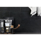 Ivy Hill Tile Piston Camp Black Rock 4 in. x 12 in. 7mm Matte Ceramic Subway Wall Tile (34-piece, 10.97 sq. ft. per box)
